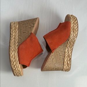 Dolce Vita Orange Wedge Sandals